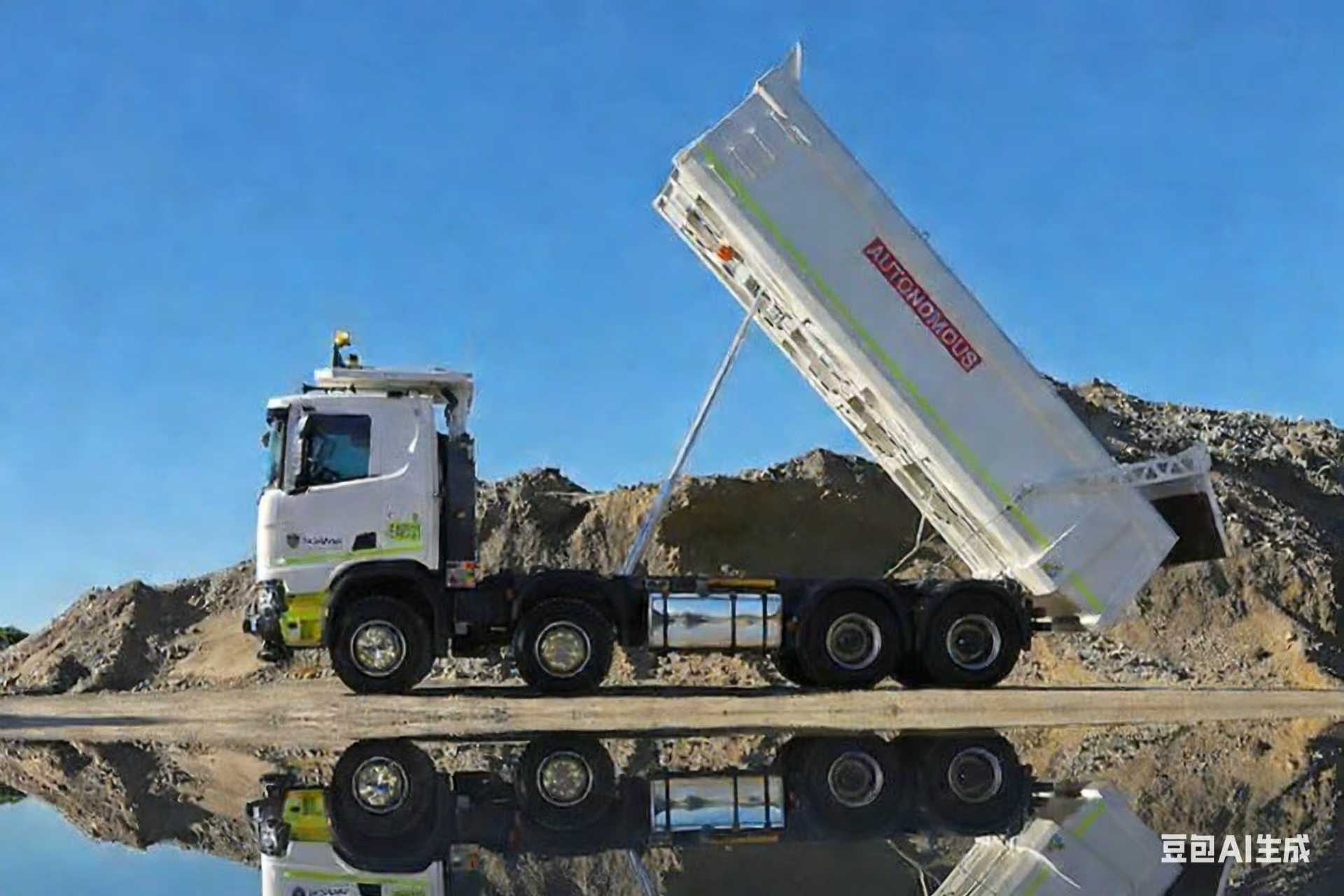 Kippiauton hydraulisylinterit vakaaseen kuormankäsittelyyn