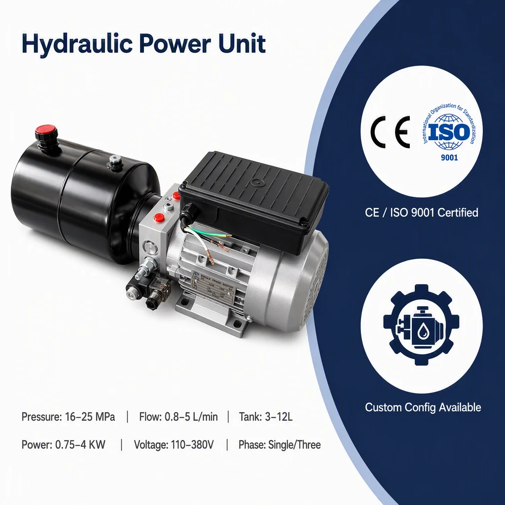 DC-hydraulinen voimayksikkö