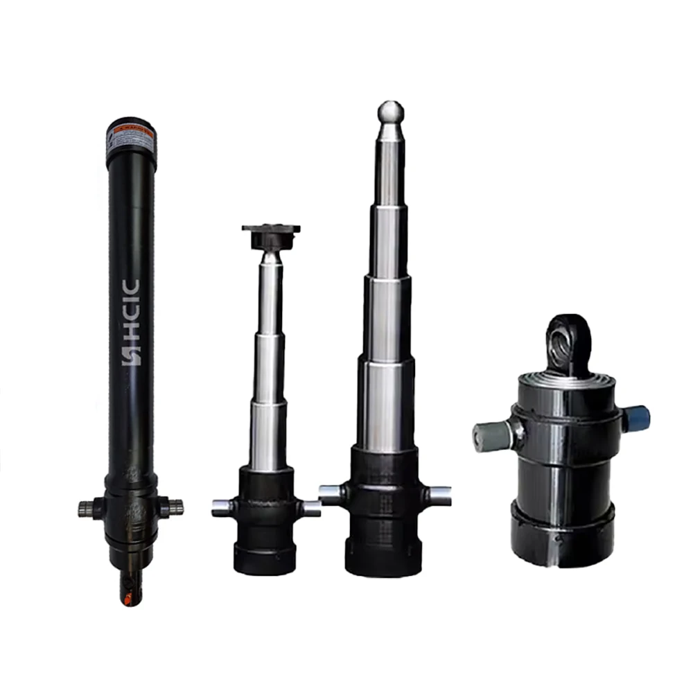 Pienen perävaunun monivaiheinen hydraulisylinteri