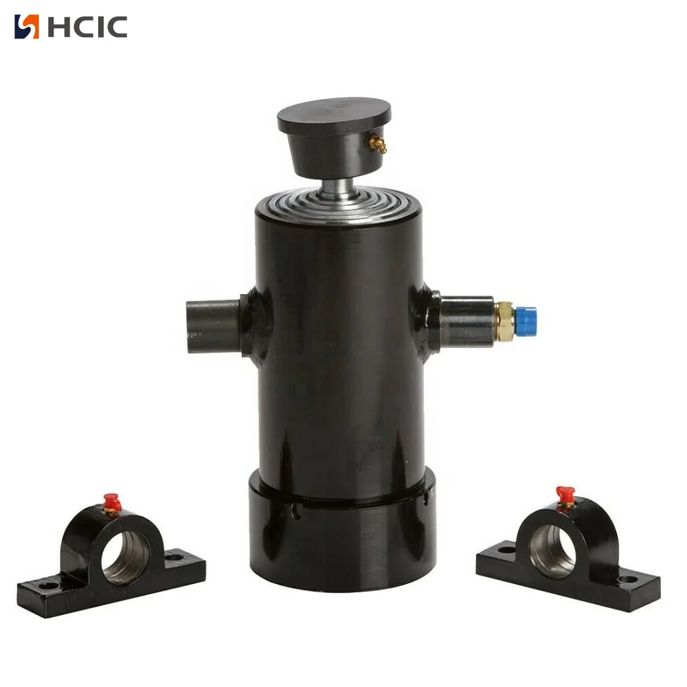 Kallistava perävaunun alusta, pieni teleskooppinen hydraulisylinteri